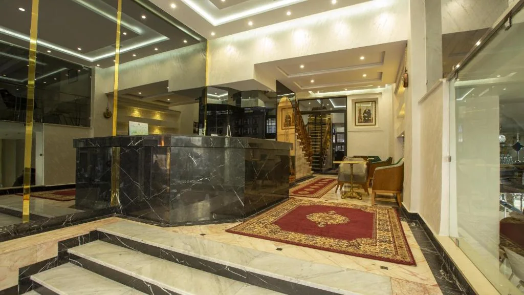 Wide reception and lobby view at Hôtel De Paris Casablanca